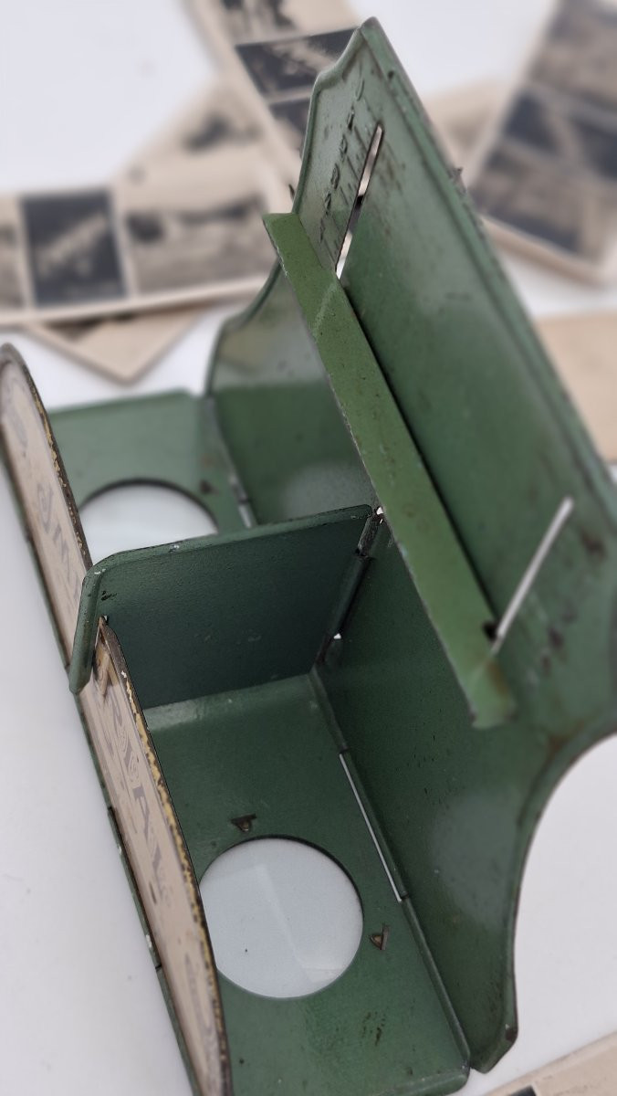 Imperial Stereoscope Lithographed Advertising Tin Sign, 1900-photo-4