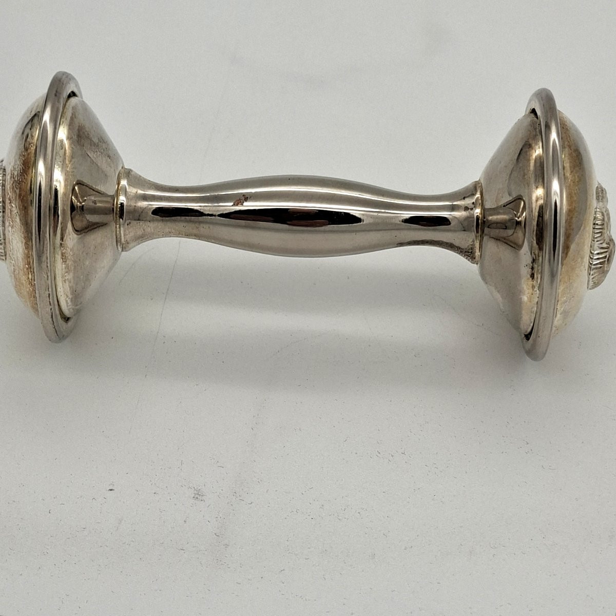 Double Silver Teddy Bear Rattle-photo-4