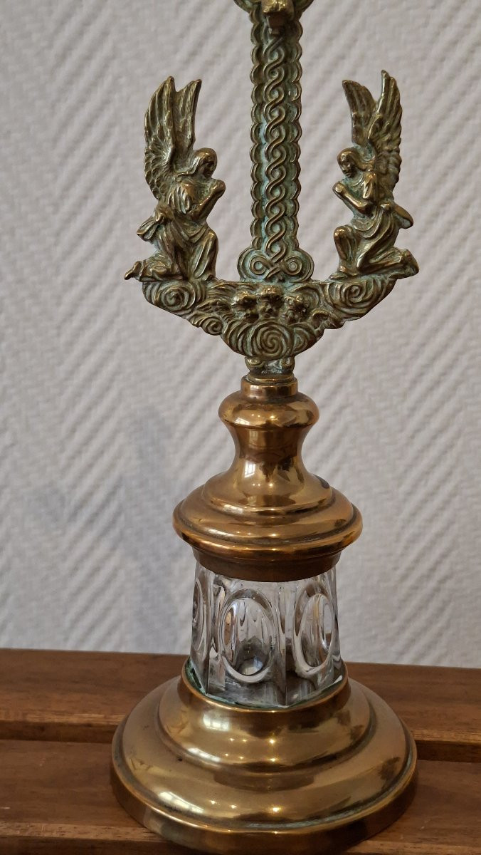Regency Crucifice With Crystal Reliquary-photo-3
