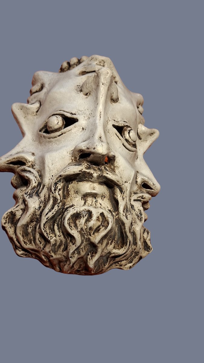 masque papier mâché janusien -photo-2