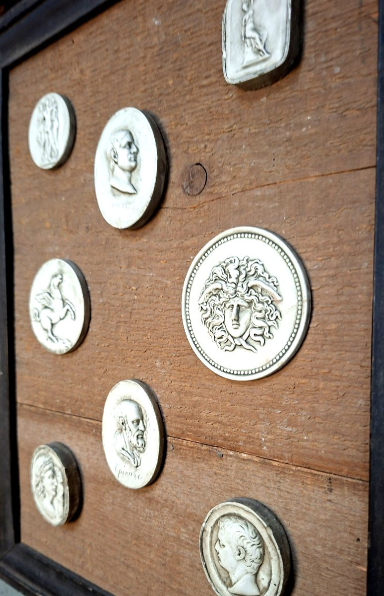 Neo Classic Grand Tour Medallions Framed-photo-2