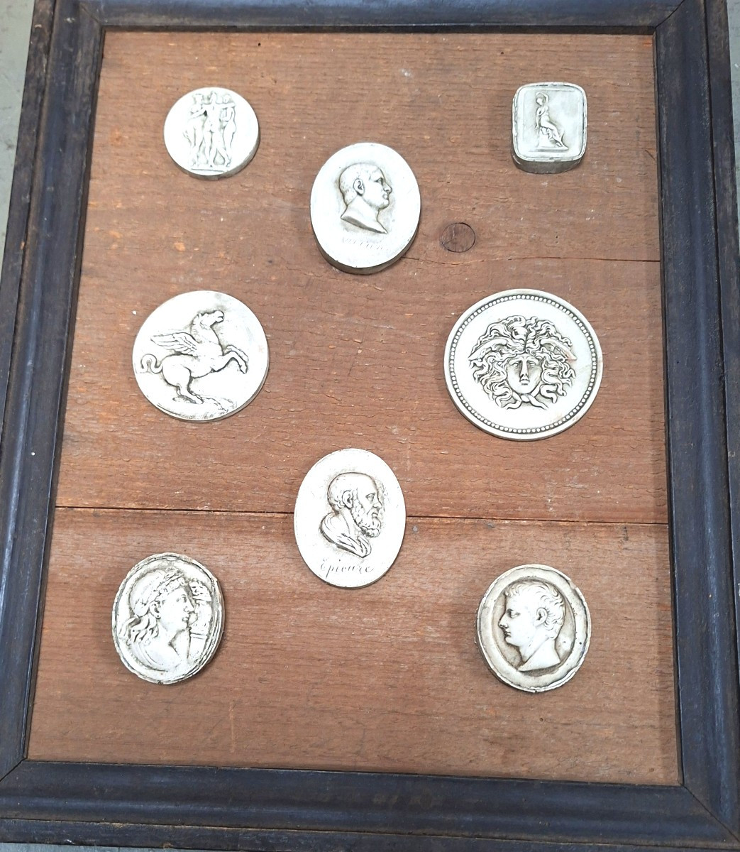 Neo Classic Grand Tour Medallions Framed