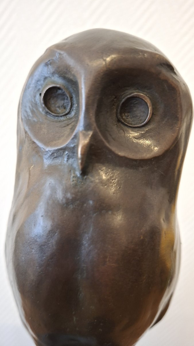 bronze animalier la chouette  Salvatore Milo-photo-2