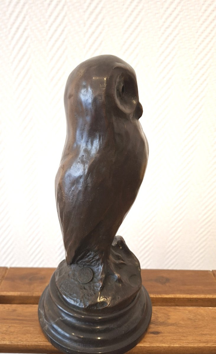 bronze animalier la chouette  Salvatore Milo-photo-3