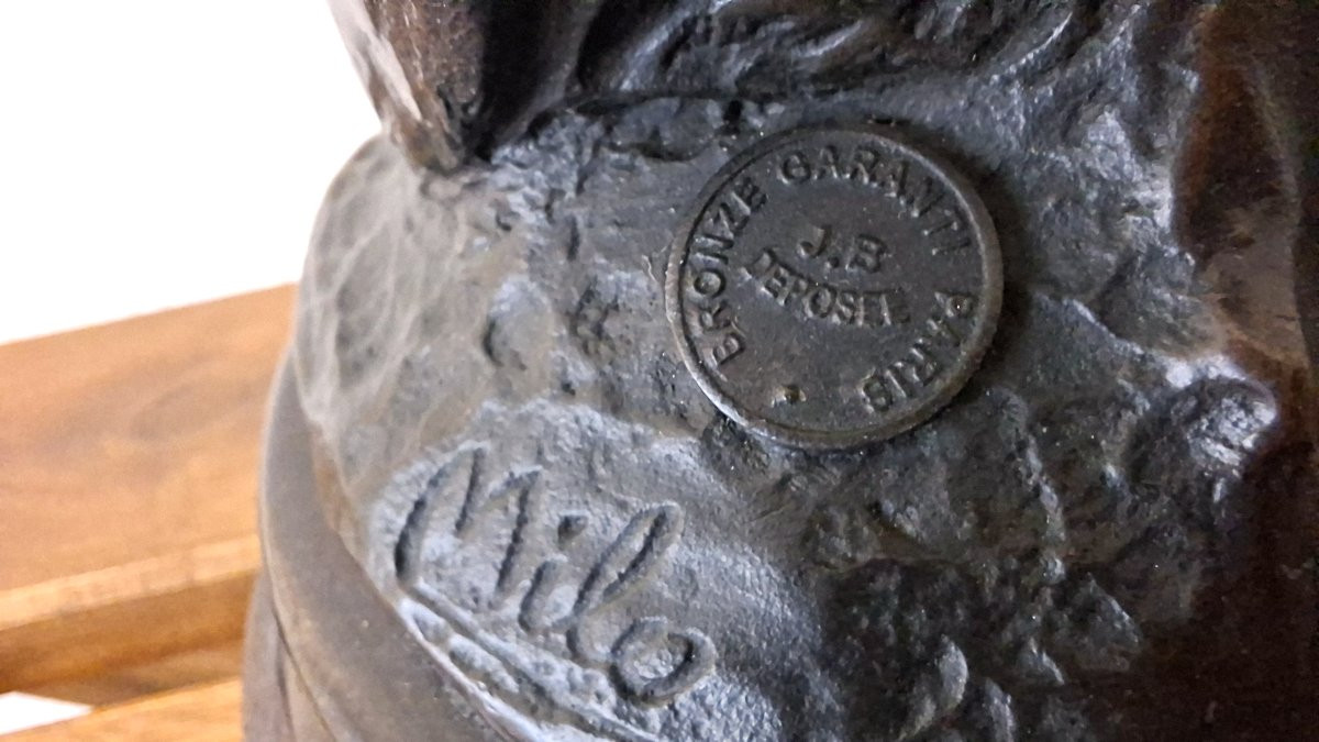 bronze animalier la chouette  Salvatore Milo-photo-1