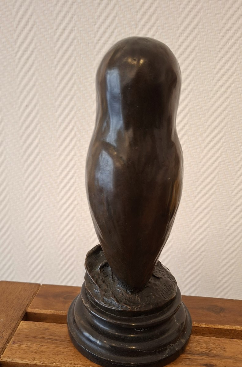 bronze animalier la chouette  Salvatore Milo-photo-2