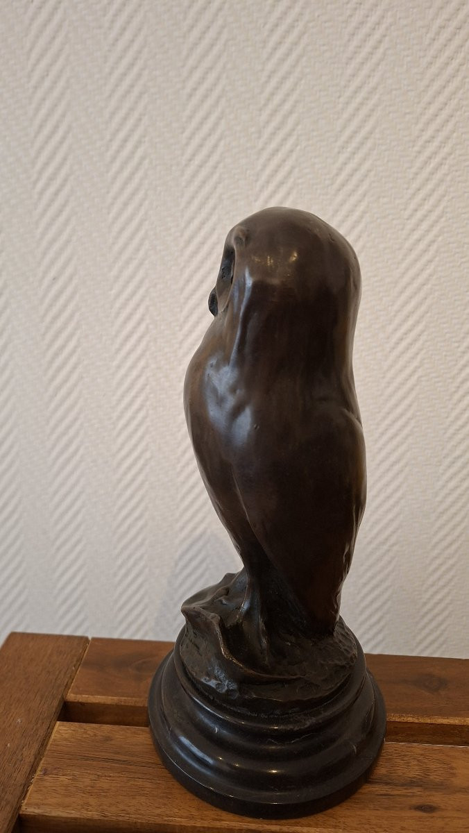 bronze animalier la chouette  Salvatore Milo-photo-3