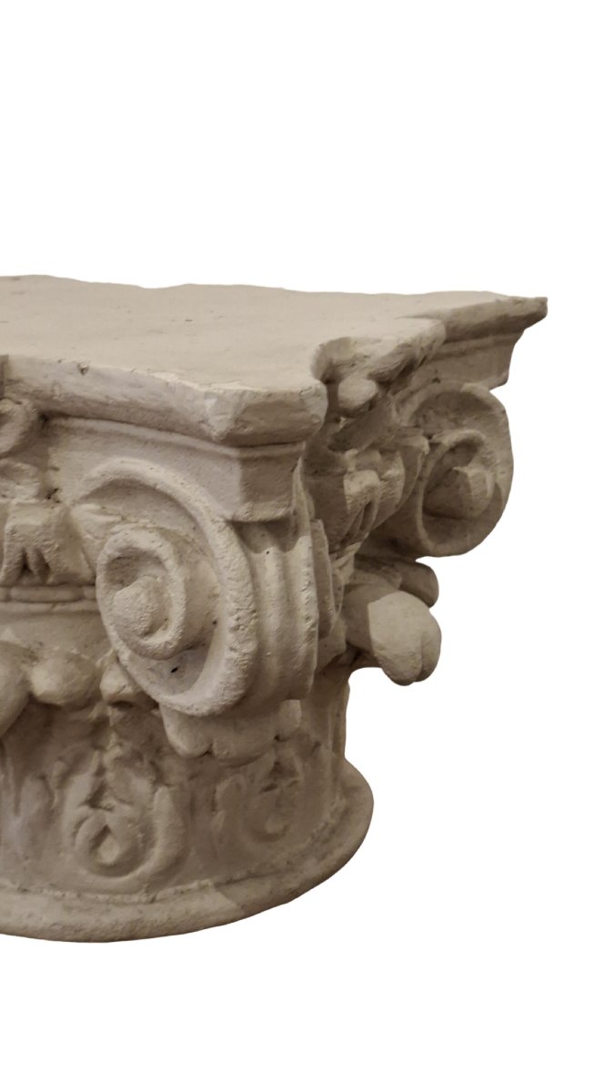 CHAPITEAU CORINTHIEN SOCLE D ’ACADEMIE-photo-3