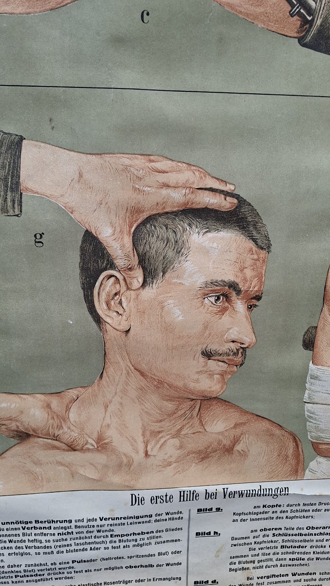 Poster Of First Aid Bandages In 1900-photo-2
