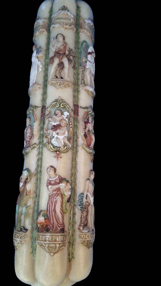 OBJET D'ART BAROQUE   CIERGE PASCAL DE CATHEDRALE-photo-1