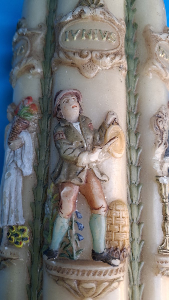 OBJET D'ART BAROQUE   CIERGE PASCAL DE CATHEDRALE-photo-6