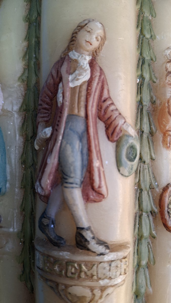 OBJET D'ART BAROQUE   CIERGE PASCAL DE CATHEDRALE-photo-7