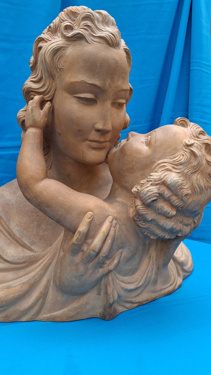 TERRE CUITE  ART DECO   -photo-3