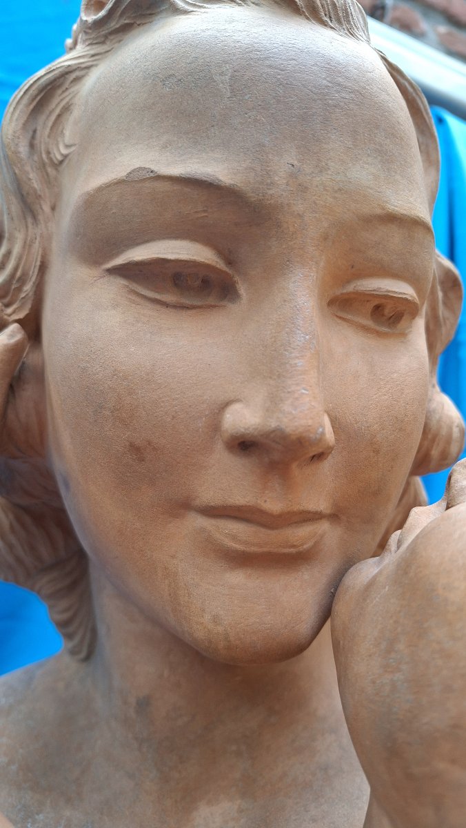 TERRE CUITE  ART DECO   -photo-7