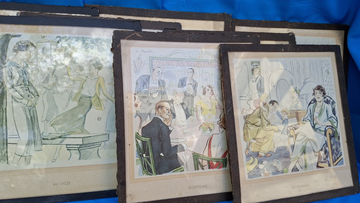 GRAVURES PUBLICITAIRES  ART DECO  GEORGES  PAVIS -photo-2