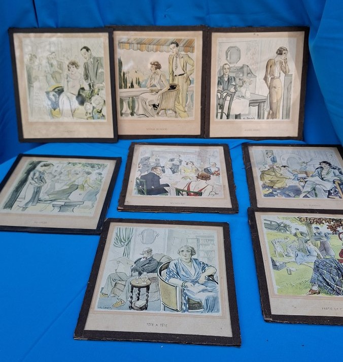 GRAVURES PUBLICITAIRES  ART DECO  GEORGES  PAVIS 