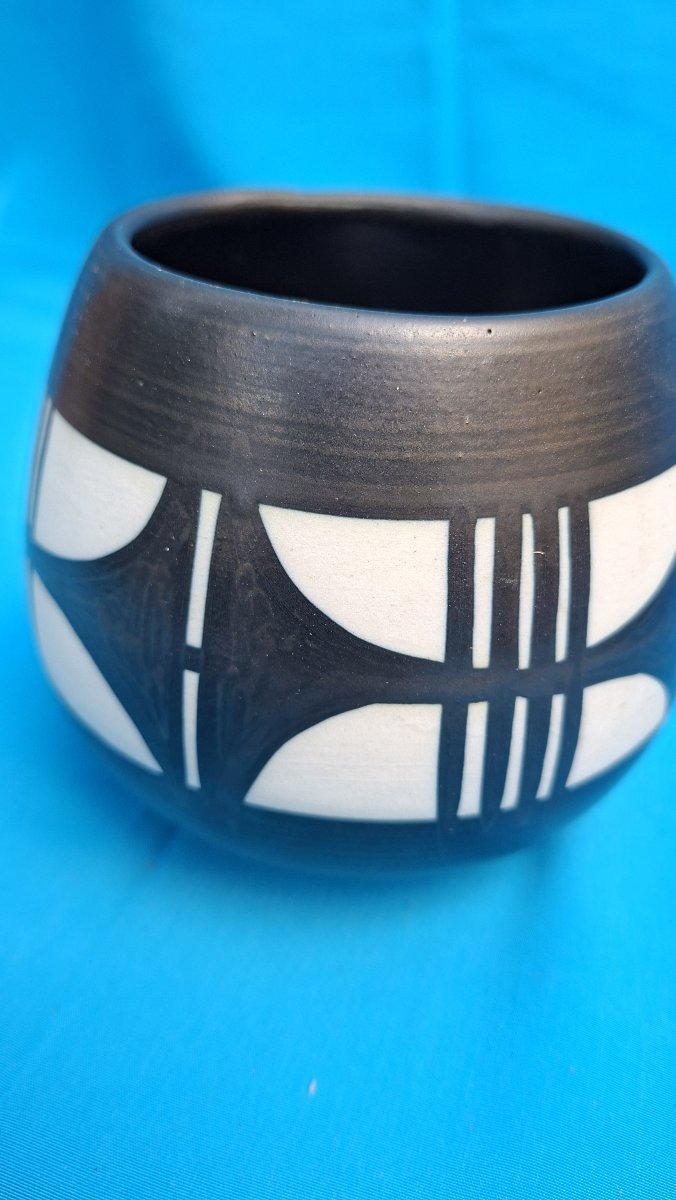 vase boule art déco motif géométriques  de Capio.-photo-4