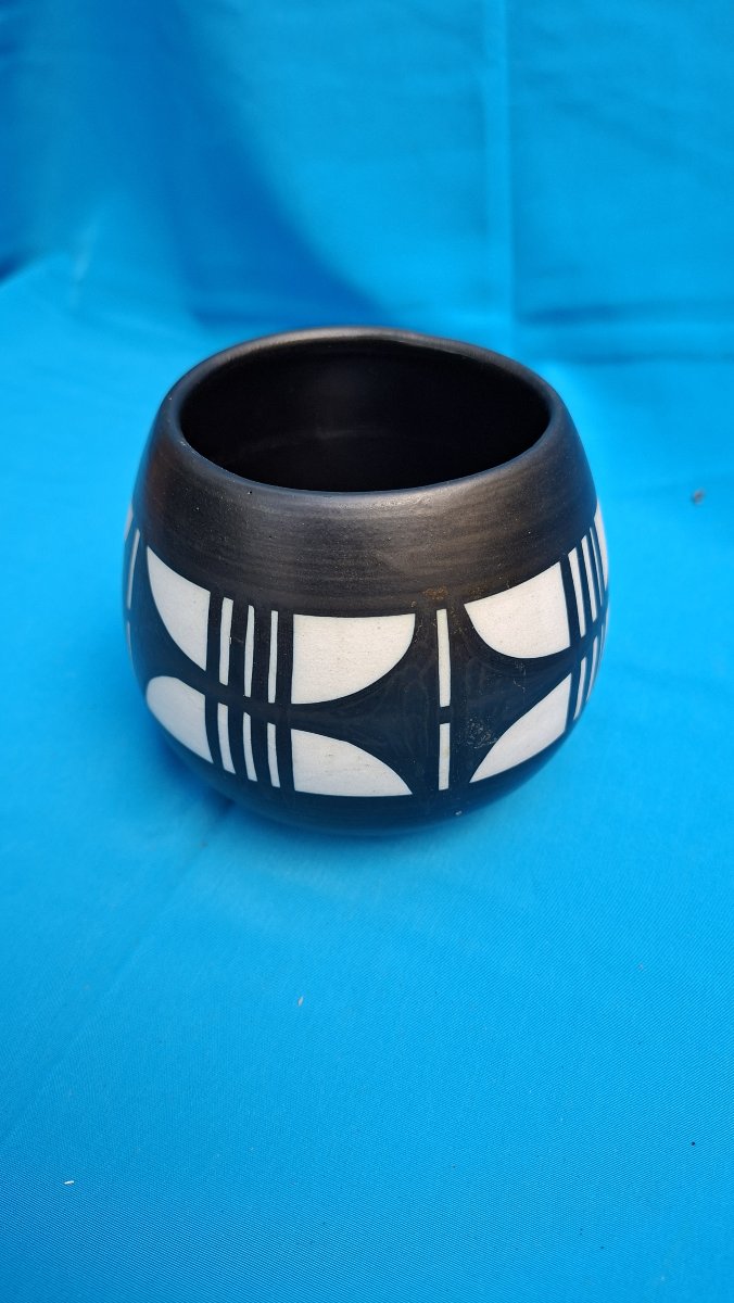 vase boule art déco motif géométriques  de Capio.
