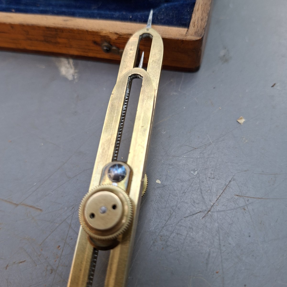 Highly Accurate Brass And Steel Marine Protractor With A Reduction Mechanism-photo-2