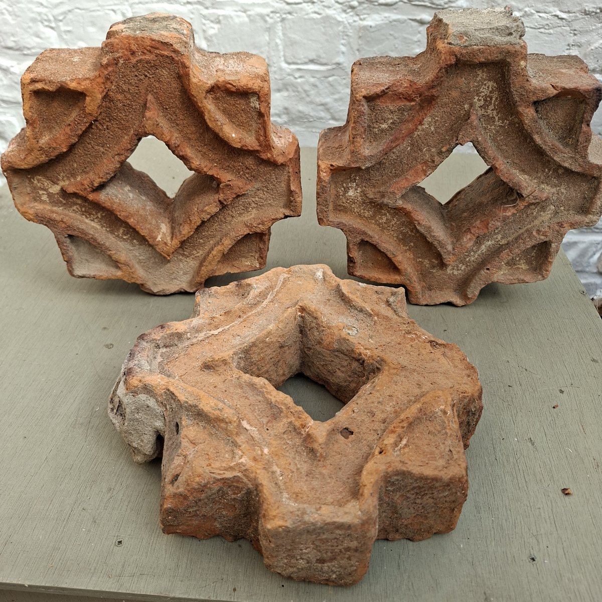 Three Bricks Of Tuscan Renaissance Trellises -photo-4