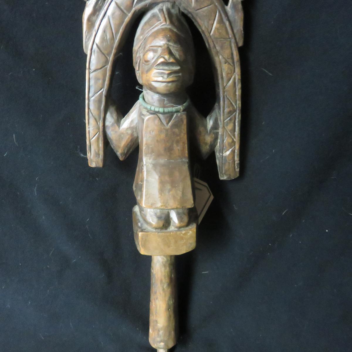 Sceptre Shango Yoruba ... peu fréquent-photo-1