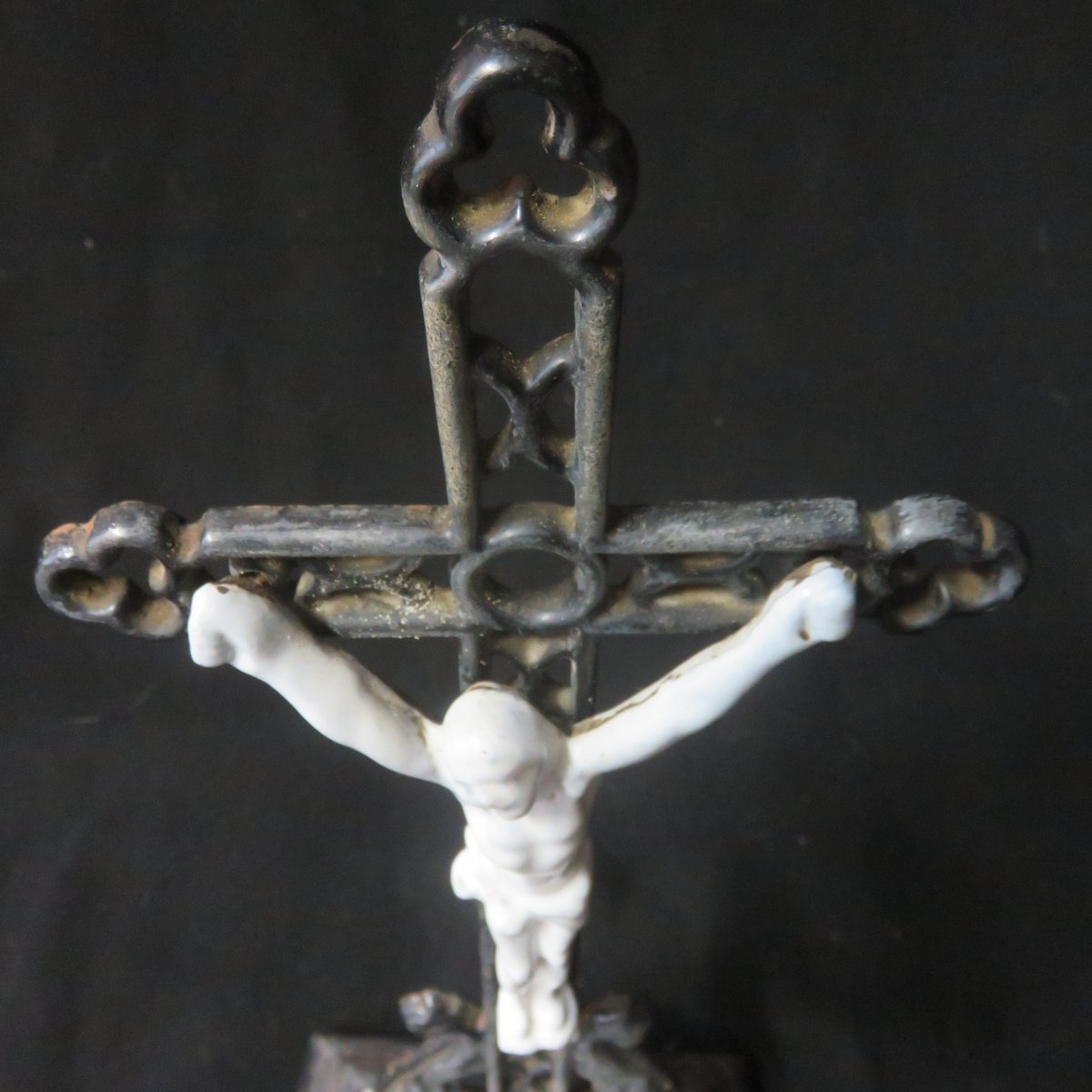 Crucifix Fonte  Emaillee  XIXe-photo-2