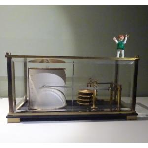 Naudet Barograph In Display Case