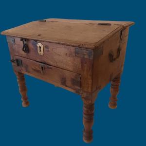 Indian Scribe's Desk In Cypress Wood 