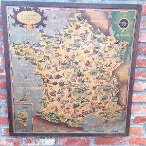 Carte des merveilles de la  France Sncf 1947 Batany et Cheval