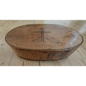 Boite Missionnaire Coloniale En Bois Cousu