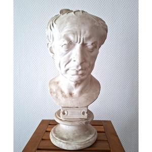 Plaster Academic Bust Of A Roman: Caius Marius