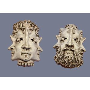 Janusian Papier-mâché Mask 