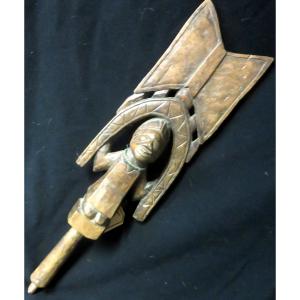 Sceptre Shango Yoruba Du Nigeria