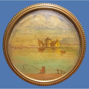 Boite de Galante et  Peinture Miniature 