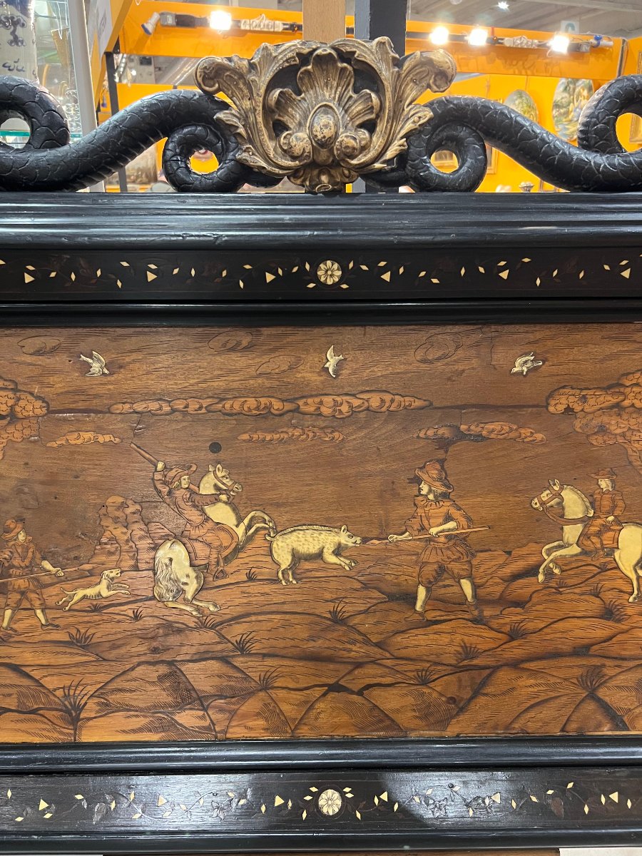 Inlaid Decorative Panel. Lombardy, Early 19th Century.-photo-2