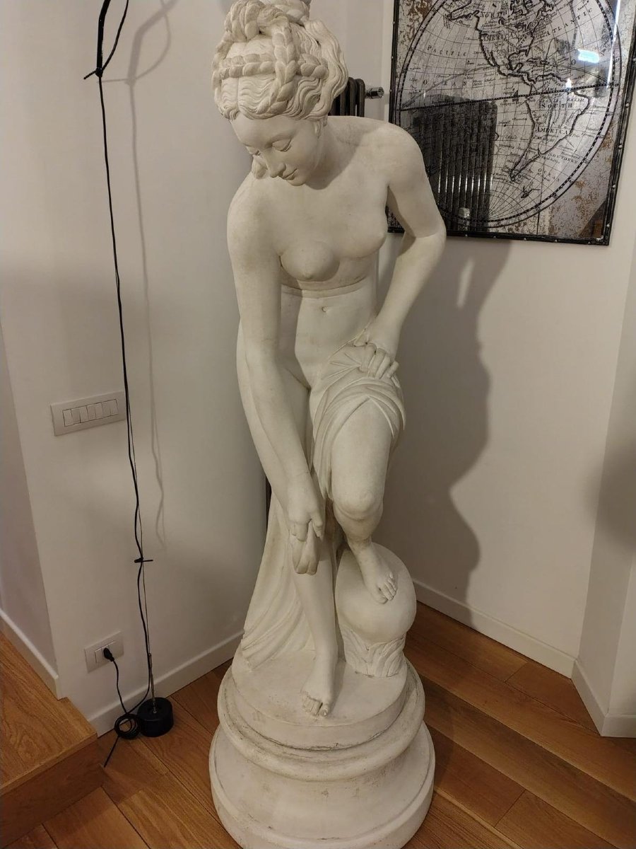Plaster Sculpture Depicting Venus. Italy, Late 19th Century.-photo-2