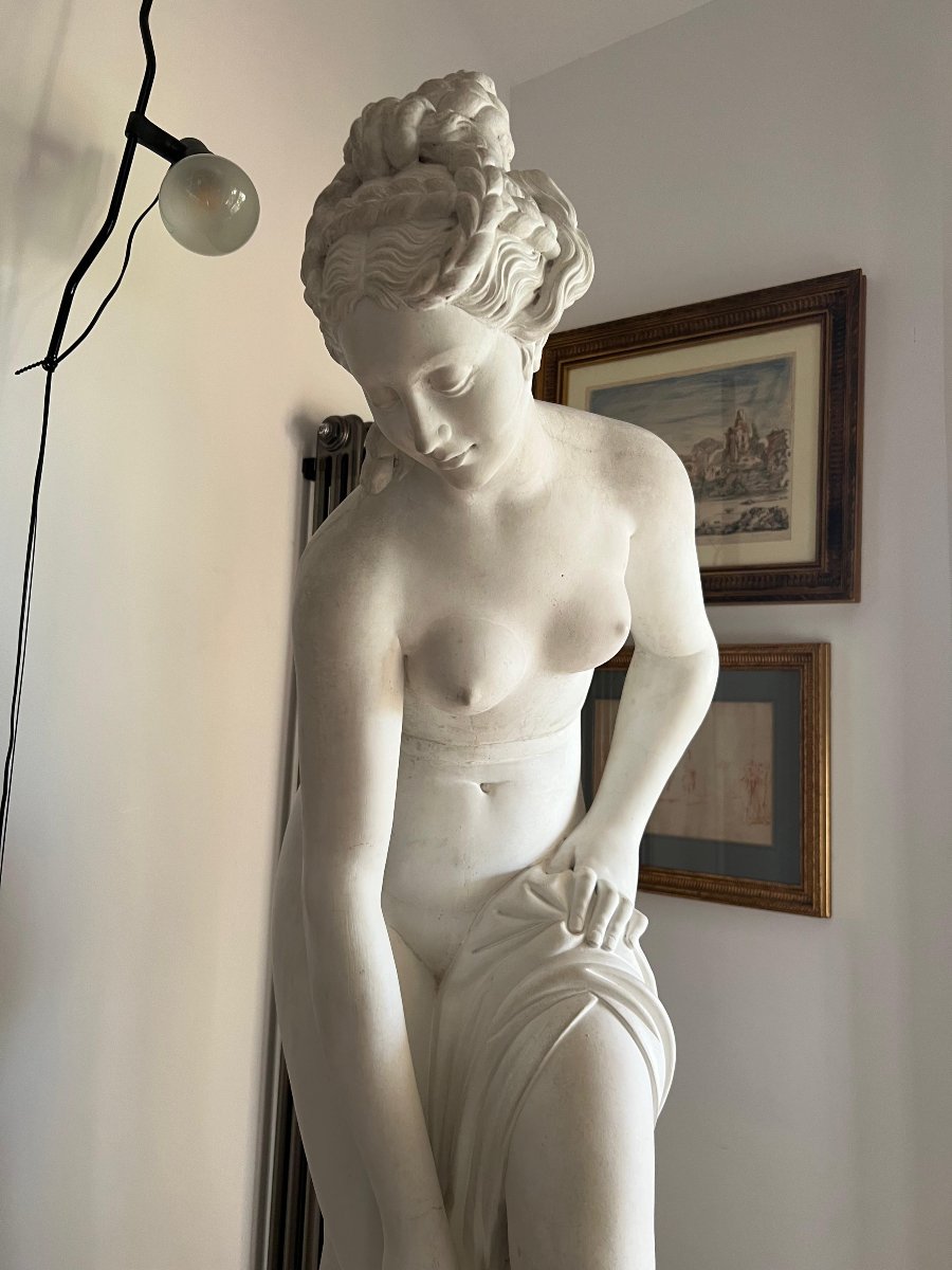 Plaster Sculpture Depicting Venus. Italy, Late 19th Century.-photo-2