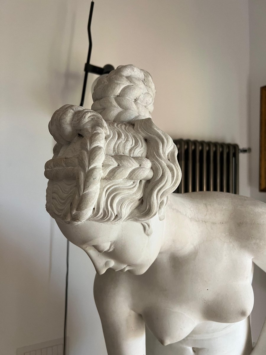 Plaster Sculpture Depicting Venus. Italy, Late 19th Century.-photo-3