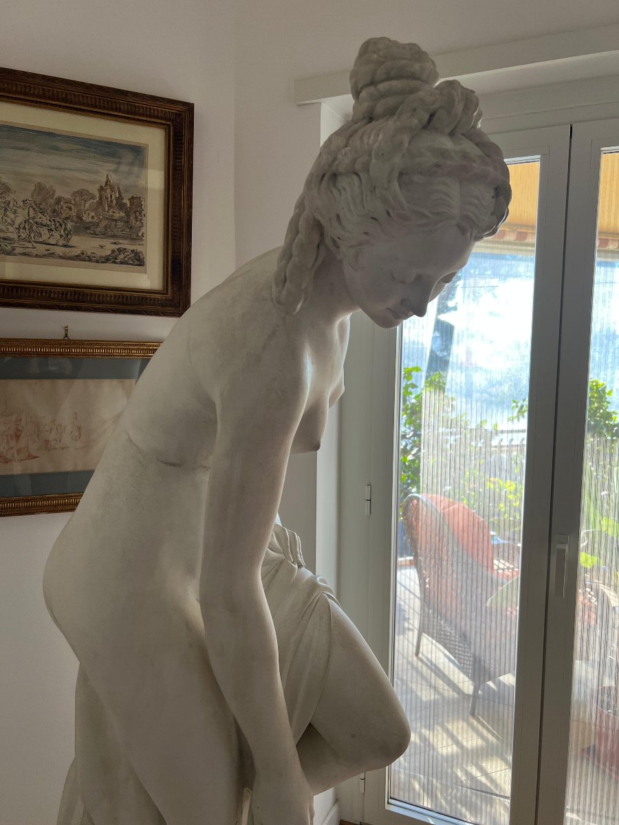Plaster Sculpture Depicting Venus. Italy, Late 19th Century.-photo-4