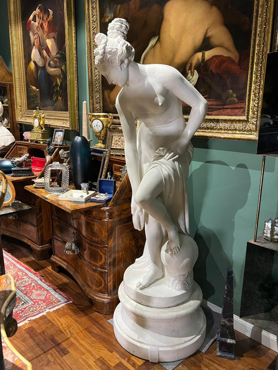 Plaster Sculpture Depicting Venus. Italy, Late 19th Century.-photo-6