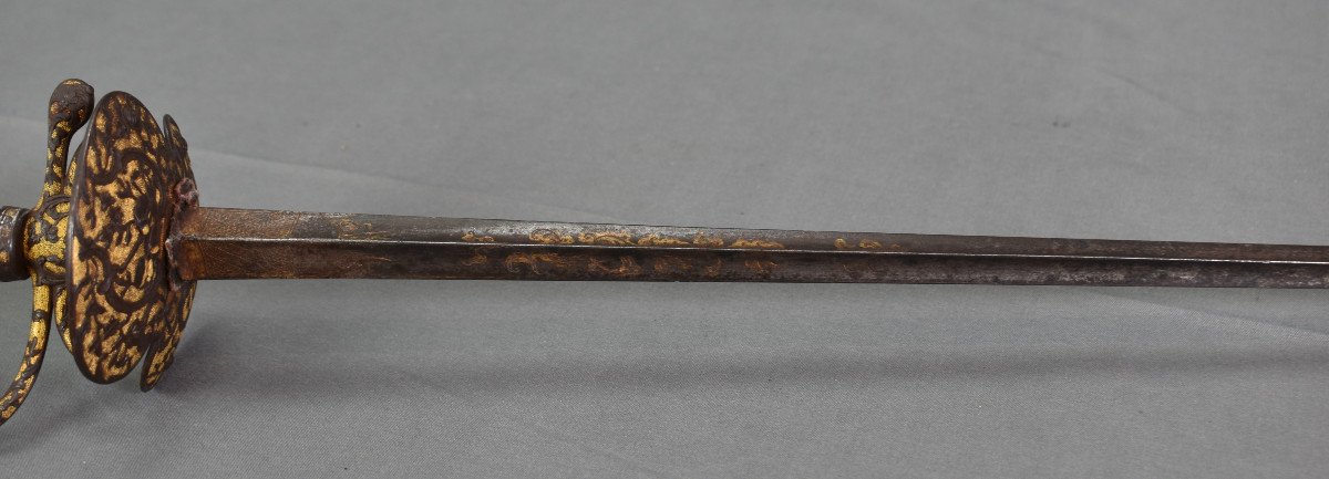 épée De Cour à Fond Dorée XVIIIème-photo-8