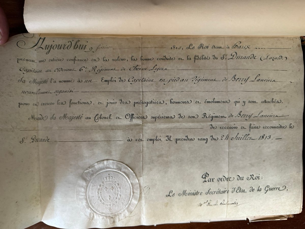 Empire And Restoration Cavalier Diploma Set-photo-5