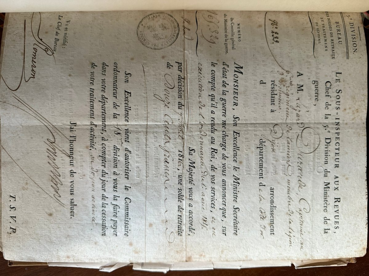 Empire And Restoration Cavalier Diploma Set-photo-8