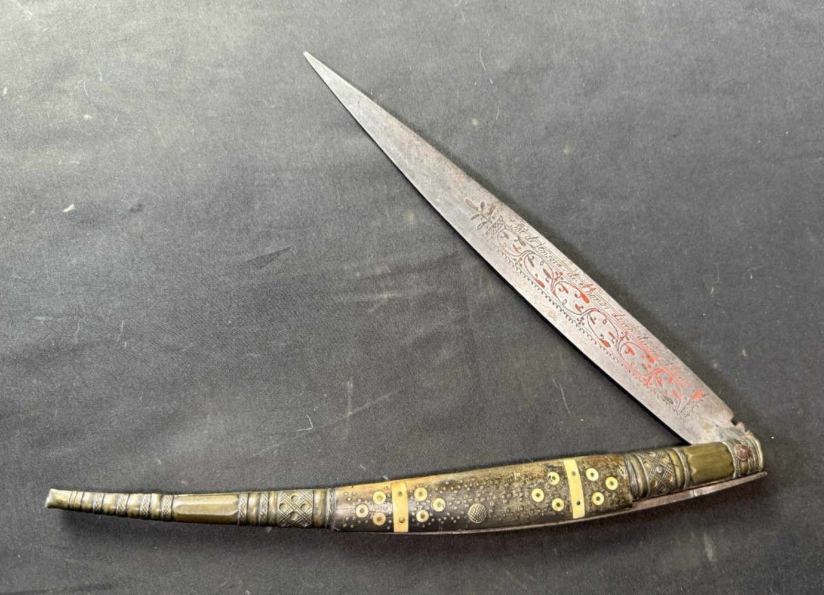 grand couteau navaja  XIXème