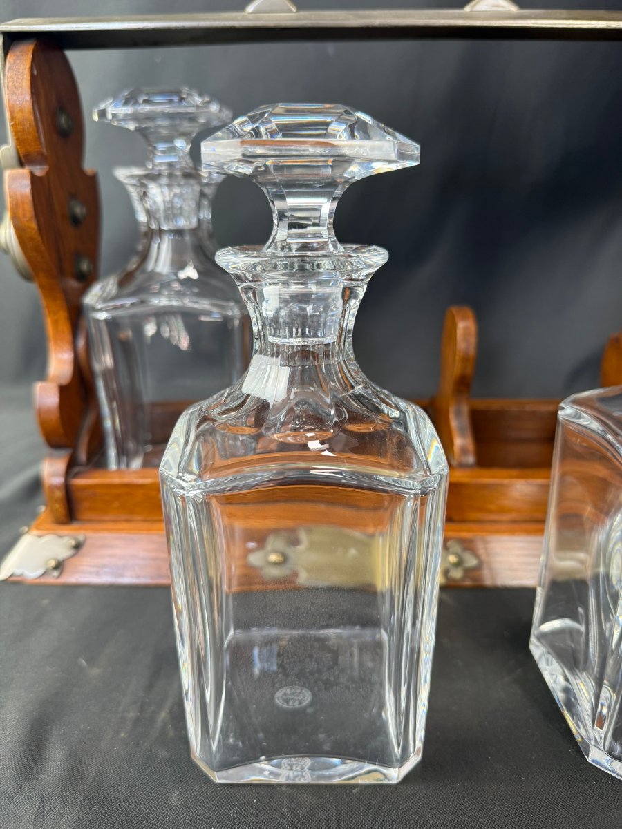 Baccarat Decanters, Harcourt Tantalus Model-photo-2