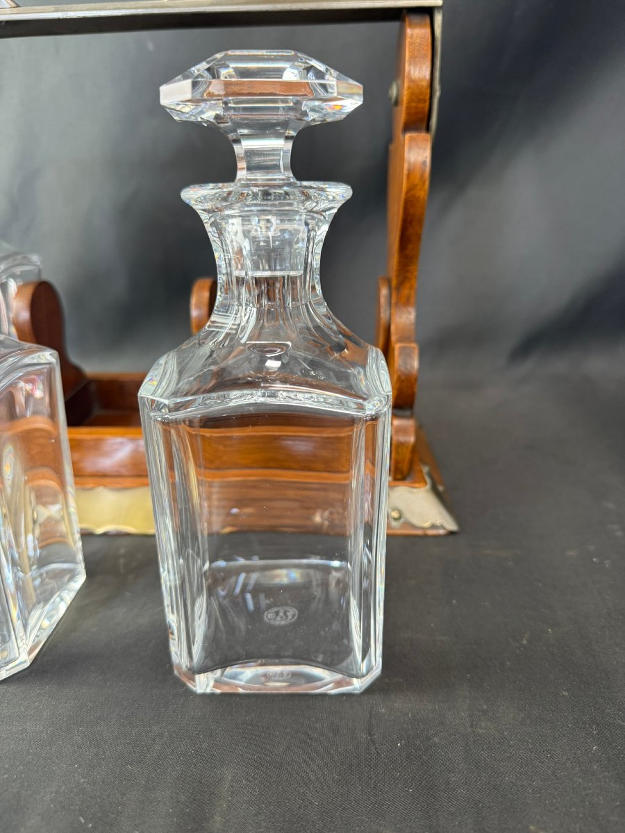 Baccarat Decanters, Harcourt Tantalus Model-photo-3
