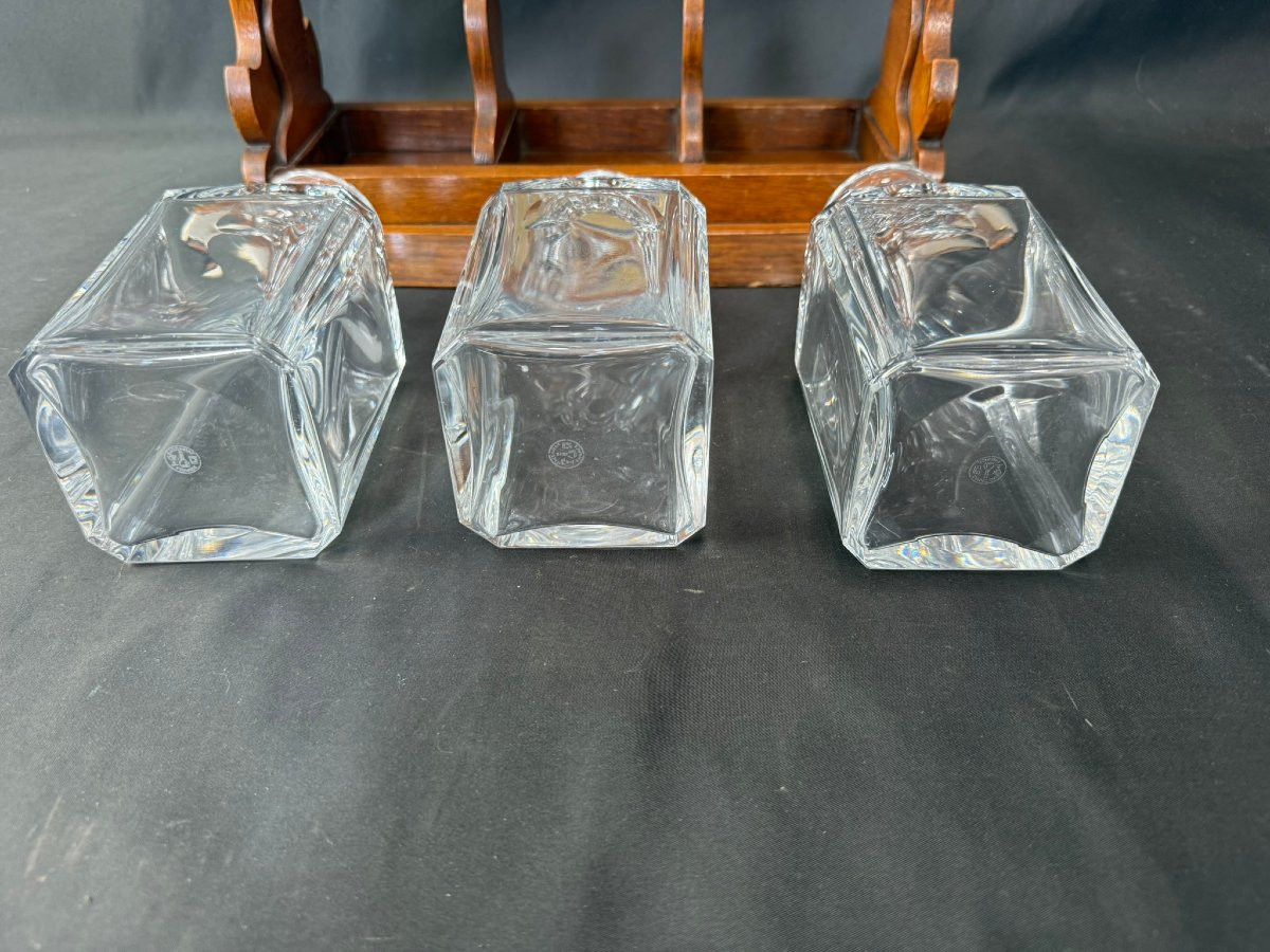 Baccarat Decanters, Harcourt Tantalus Model-photo-4