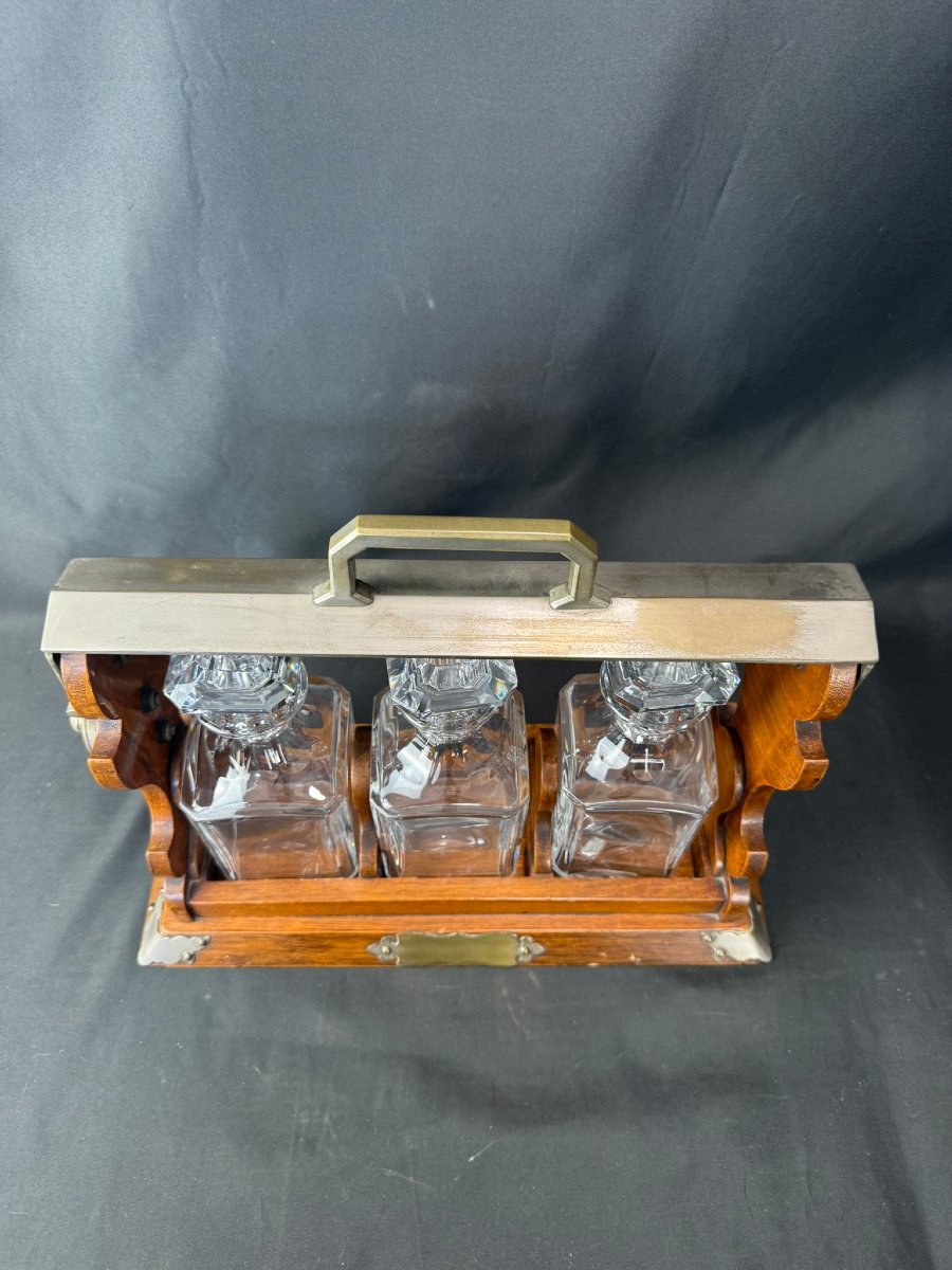 Baccarat Decanters, Harcourt Tantalus Model-photo-1