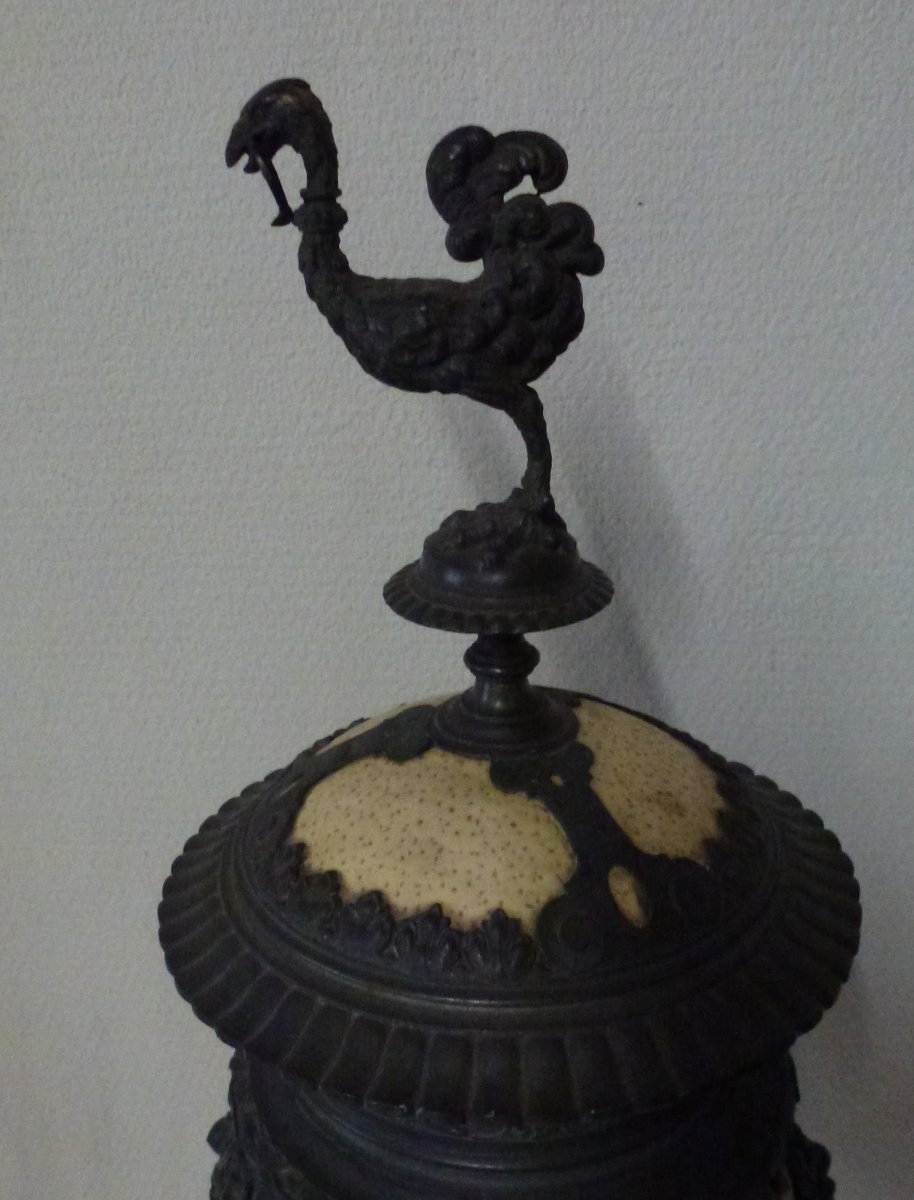 Ostrich Egg On Base, Pokal Nineteenth-photo-1