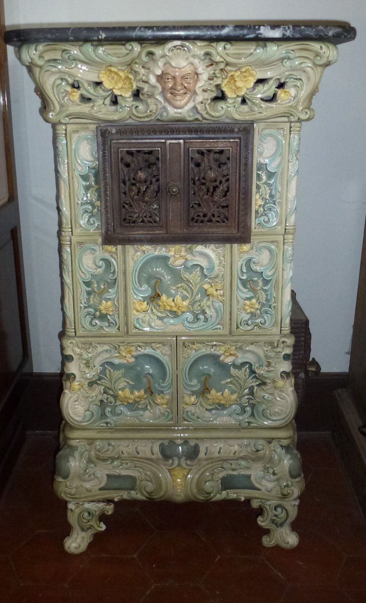 Sarreguemines Faience Stove